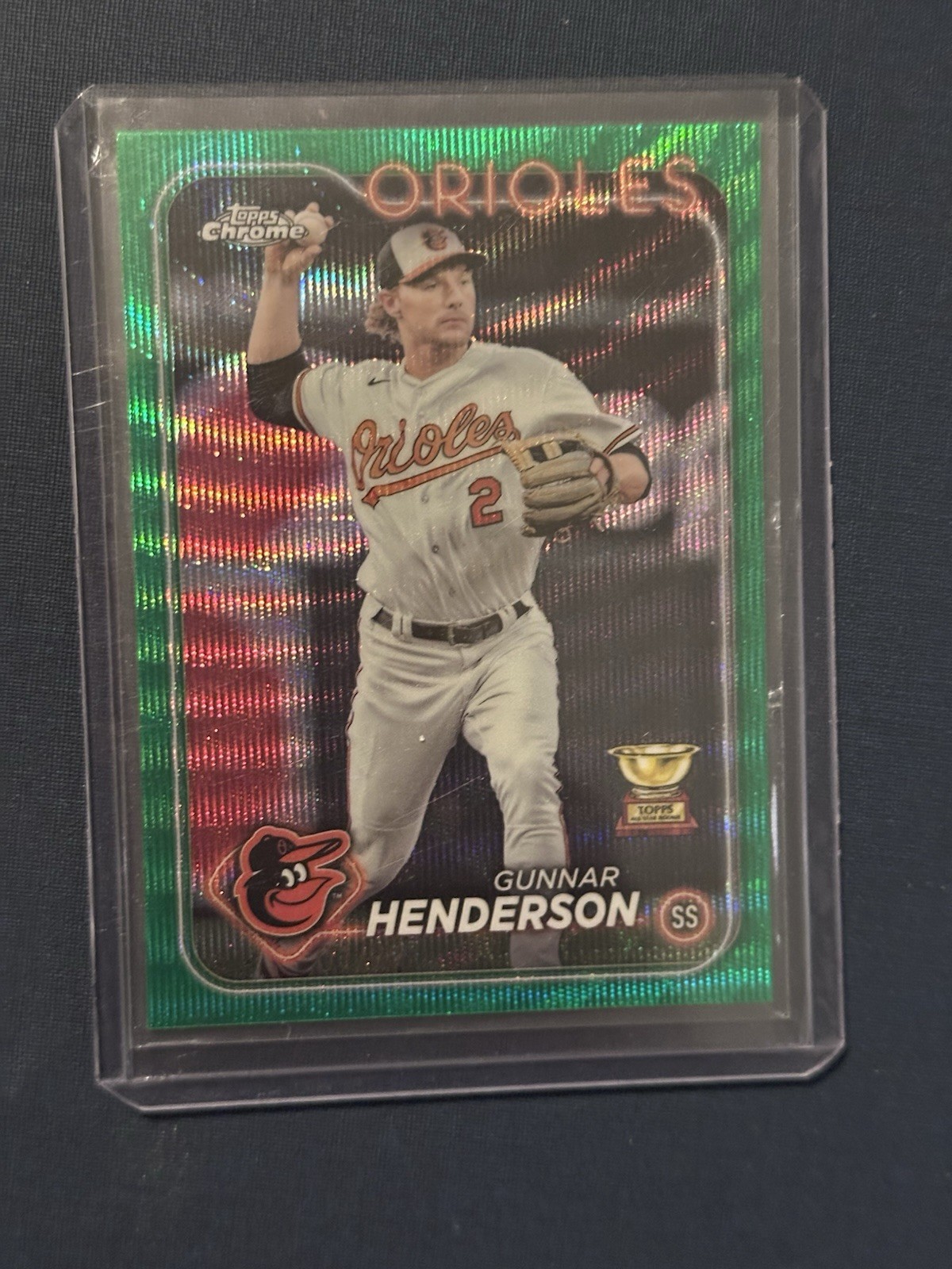 2024 Topps Chrome - Gunnar Henderson #36 Green Wave Refractor /99