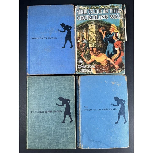 4 Nancy Drew Books 1930’s-50’s Vtg HC