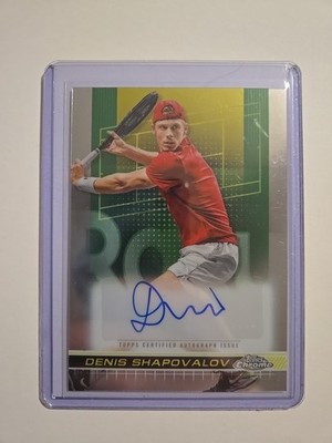 Denis Shapovalov ATP Tennis Autograph - Topps Chrome 2024