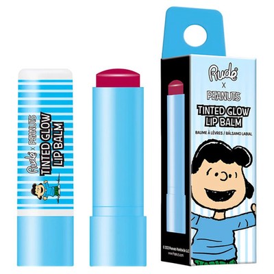 RUDE x PEANUTS - Tinted Glow Lip Balm - LUCY - Full Size - New In Box