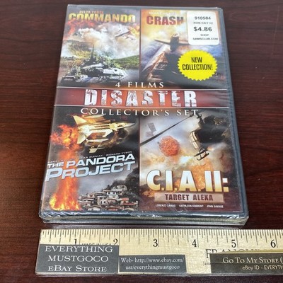 4-Film Disaster Collectors Set DVD 2009 CIA II PANDORA PROJECT CRASH DIVE DELTA