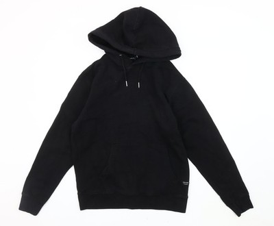 Schwarzer Pullover Hoodie Herren UK S JACK & JONES