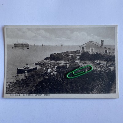 The Beach Tinnock s Corner, Stone, Essex. Animated View Schiff Ruderboot