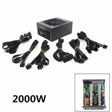 2000W Full Modular ATX  Mining Power Supply Support Display Cards