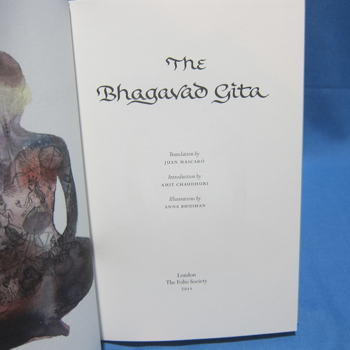 Bhagavad Gita FOLIO SOCIETY HC in Slipcase 1st Folio Edition 2011 - Picture 4 of 8
