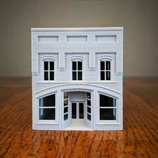 S Scale - North Carolina Arched Brick General Store - 1:64 Scale Building