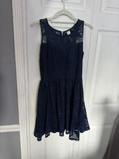 Girls Navy Blue Dress