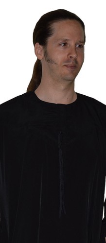 Men's Saudi Style Dishdasha Thobe Daffah Arabian Caftan Easter Wear Black - Afbeelding 3 van 8