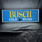 VINTAGE BUSCH BEER COLD TO GO LIGHT UP SIGN ANHEUSER BUSCH