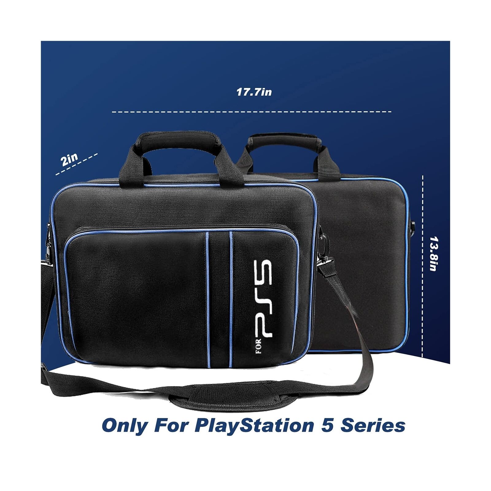  Frusde Carrying Case for PS5, Travel Bag Storage for PS5  Console Disc/Digital Edition and Controllers, Protective Shoulder Bag for  PS5, Controllers, Game Cards, HDMI and Accessories Case : Video Games