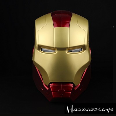 1:1 Iron Man helmet gloves, wearable luminous cos props toys children's gifts