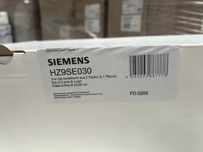HZ9SE030 Siemens Neff Bosch Set Pots and Pan Z943SE0