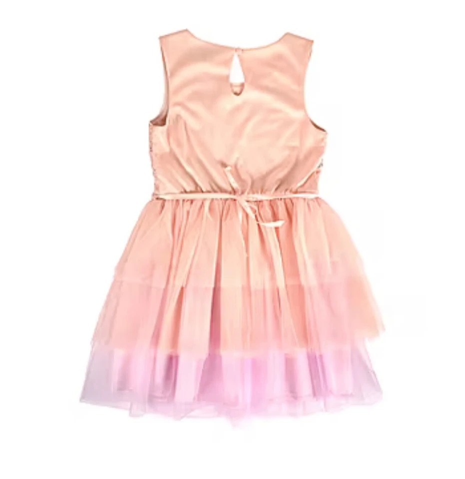 Vestido Lilt Big Girls sin mangas ajustado y acampanado talla 12 Foto 2 de 2