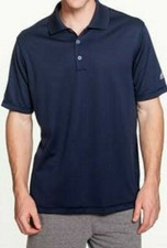 ADIDAS CLIMALITE MENS NAVY BLUE GOLF POLO SHIRT -SMALL BRAND NEW A170