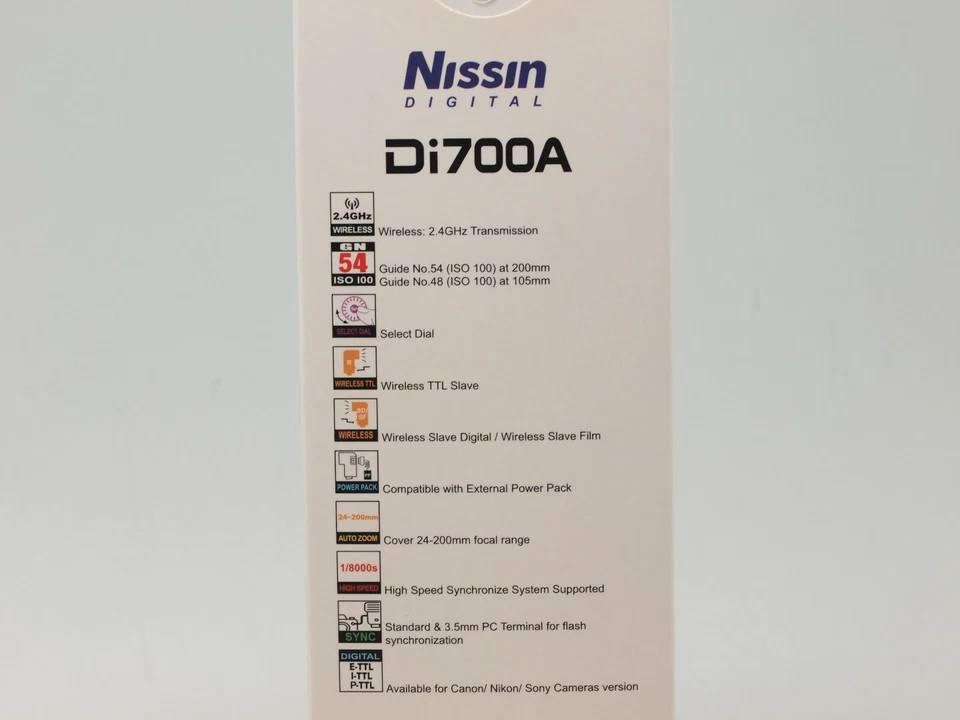 Nissin Di700A Flash for Sony Cameras with Multi Interface Shoe - Image 3 of 4