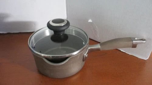 ANOLON ADVANCED 1 qt Hard Anodized Nonstick SAUCEPAN POT w/ LID (eo)