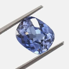 Natural Flawless Kashmir Pastel Blue Sapphire Loose Cushion Gemstone Cut 11x9 MM