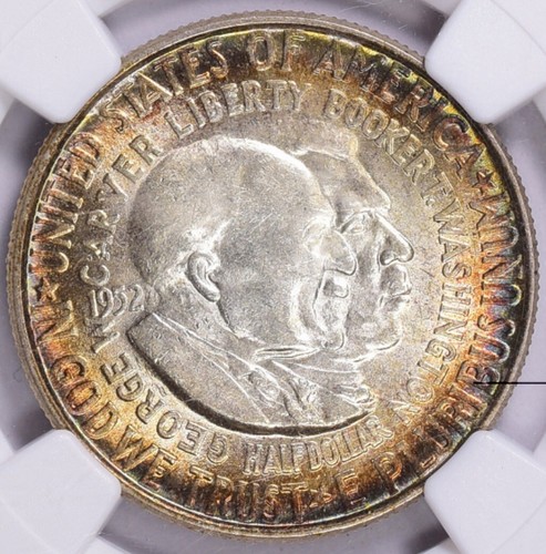1952 Carver/Washington Commemorative Half Dollar NGC MS62 Toned - Picture 2 of 4