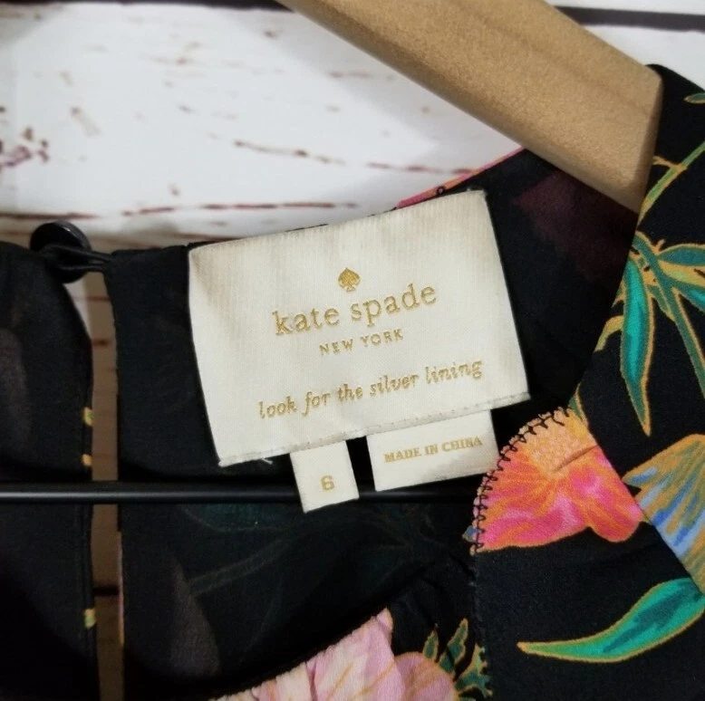 Abito Kate Spade floreale fiori spalle fredde