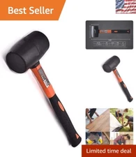 Versatile 16oz Rubber Mallet Hammer - Durable Eco-Friendly Tool for Woodworking