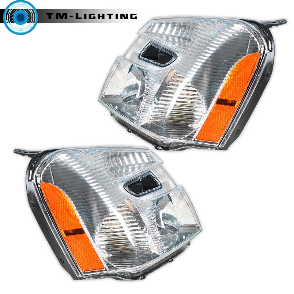 Faros halógenos para Chevrolet Equinox 2005 06-2009 carcasa cromada izquierda+derecha Foto 3 de 4