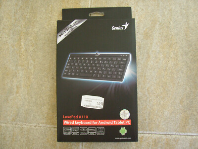 TECLADO GENIUS LUXEPAD A110 -COMPATIBLE ANDROID (SMARTPHONE O TABLET) COMO NUEVO