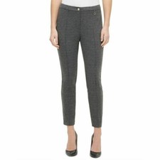 NWT Tommy Hilfiger Houndstooth Front Pleat Ankle Skinny Pants Women's 2