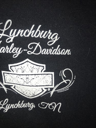 HARLEY DAVIDSON MOTORCYCLES Hooded Sweatshirt Women SMALL Lynchburgh VA Black - Picture 4 of 5