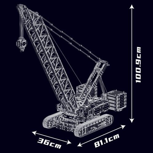 Mould King 17046 Heavy Crane Lifter Crawler Truck Engineering Building Block Toy - Picture 6 of 8