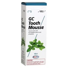 GC TOOTH MOUSSE MINT TOPICAL TOOTH CREAM WITH RECALDENT 1 TUBE OF 40 GM