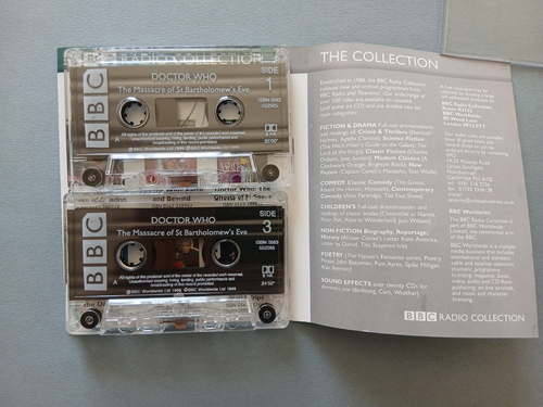 Doctor Who: The Massacre - William Hartnell - 2x Audio Cassette - BBC Radio Coll - Picture 4 of 5