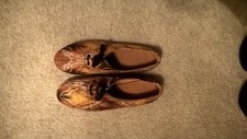 womens African print brogues size 9.5-10