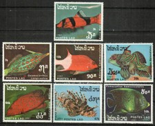 Laos Stamp 820-826  - Fish