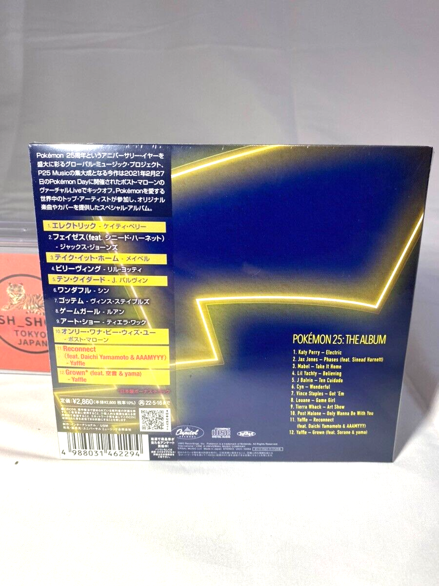 Pokemon 25 The Album Japan Cd First Production Limited Edition With Mega Jacket Ebay