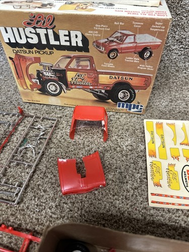 MPC 1974 Lil Hustler Datsun Pickup Gasser 1/25 Scale Model Kit #1-0769 Parts - Picture 4 of 11