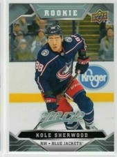 Kole Sherwood 19-20 Upper Deck MVP Rookie #232 Columbus Blue Jackets