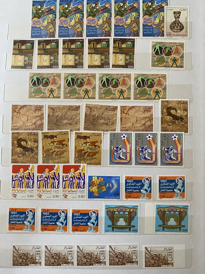 Vários selos da Argélia 1970-1999 livro tem 26 páginas  - Imagem 3 de 4