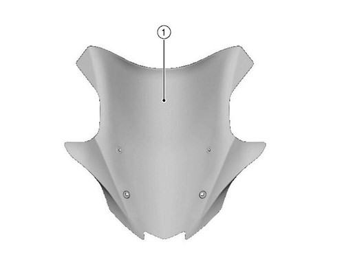 2022-2024 Genuine Kawasaki VERSYS 650 Touring Windshield & Mounts 99994-2172 - Picture 3 of 4