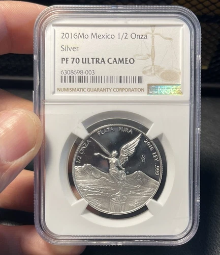 2016 NGC Mexico 1/2 oz Silver Libertad Proof PF70 Ultra Cameo