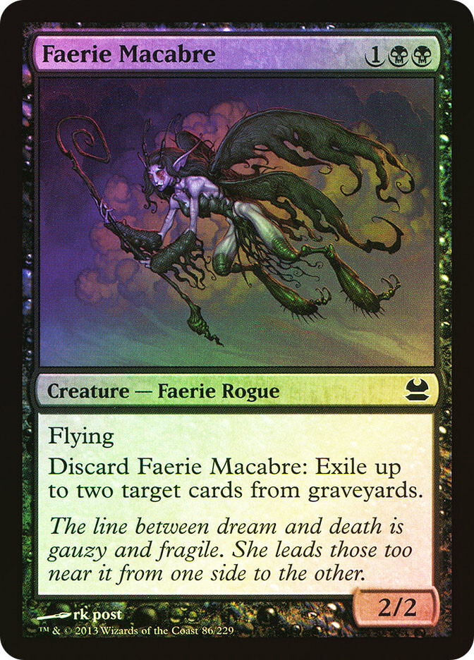 MTG FOIL Faerie Macabre - Modern Masters #086 | eBay
