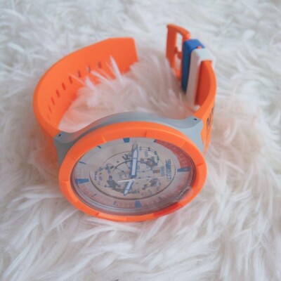 Swatch NASA Space Collection Orange Color Quartz Strap Swatch NASA Space Collection Orange Color Quartz Strap