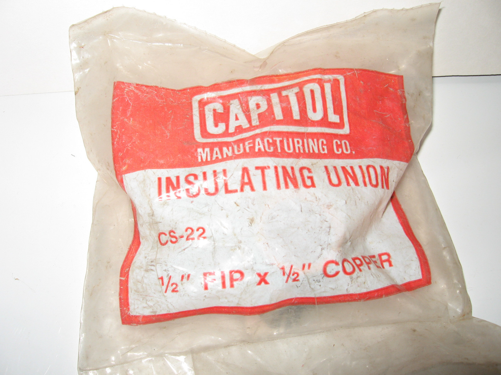 Capitol Insulating Dielectric Union  1/2" F IP  x  1/2 " copper sweat   Lot of 2