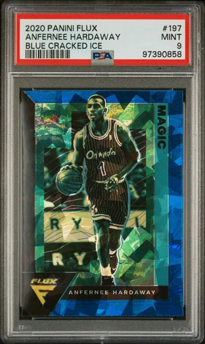 2020-21 Panini Flux Blue cracked ice #197 Anfernee Hardaway PSA 9 Mint POP=1