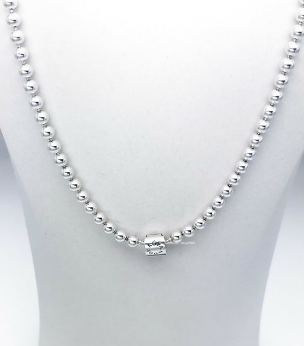 Pave CZ Logo Clasp Necklace 398565C01 