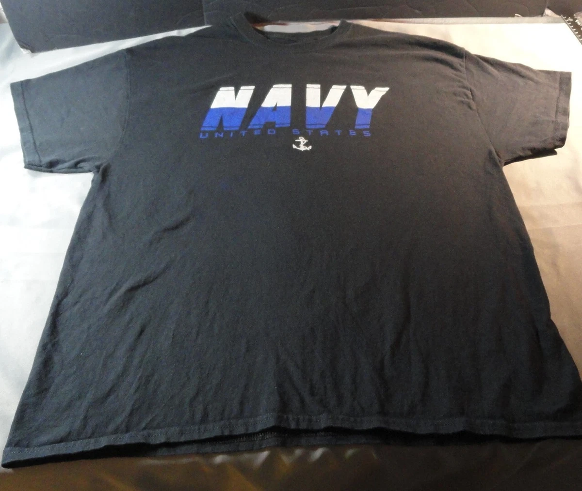 DISCONTINUED USN U.S. NAVY DIVISION 348 BOOT CAMP GRADUATE UNIT SHIRT LARGE