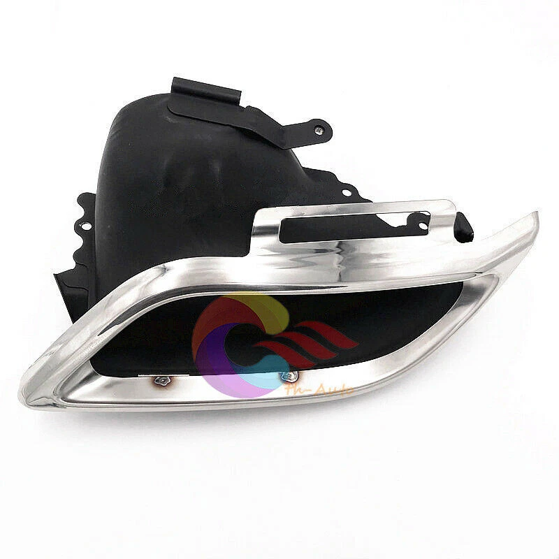 Cubierta de tubo de silenciador de escape trasero izquierdo de acero inoxidable para Lexus LS460 LS600h ` Foto 2 de 4