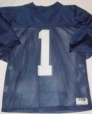 VINTAGE 1970's-80's SAND KNIT ROUGH RIDER MESH JERSEY-LARGE-RIPON ATHLETIC