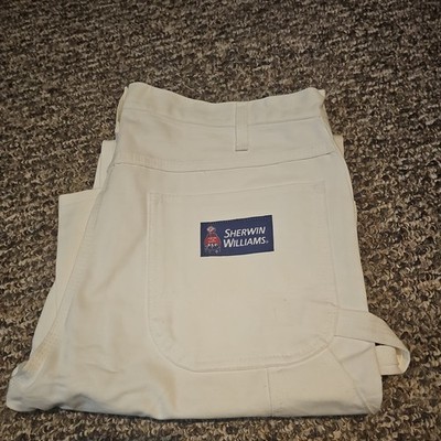 Dickies Pants Mens 34x34 White Sherwin Williams Carpenter Utility