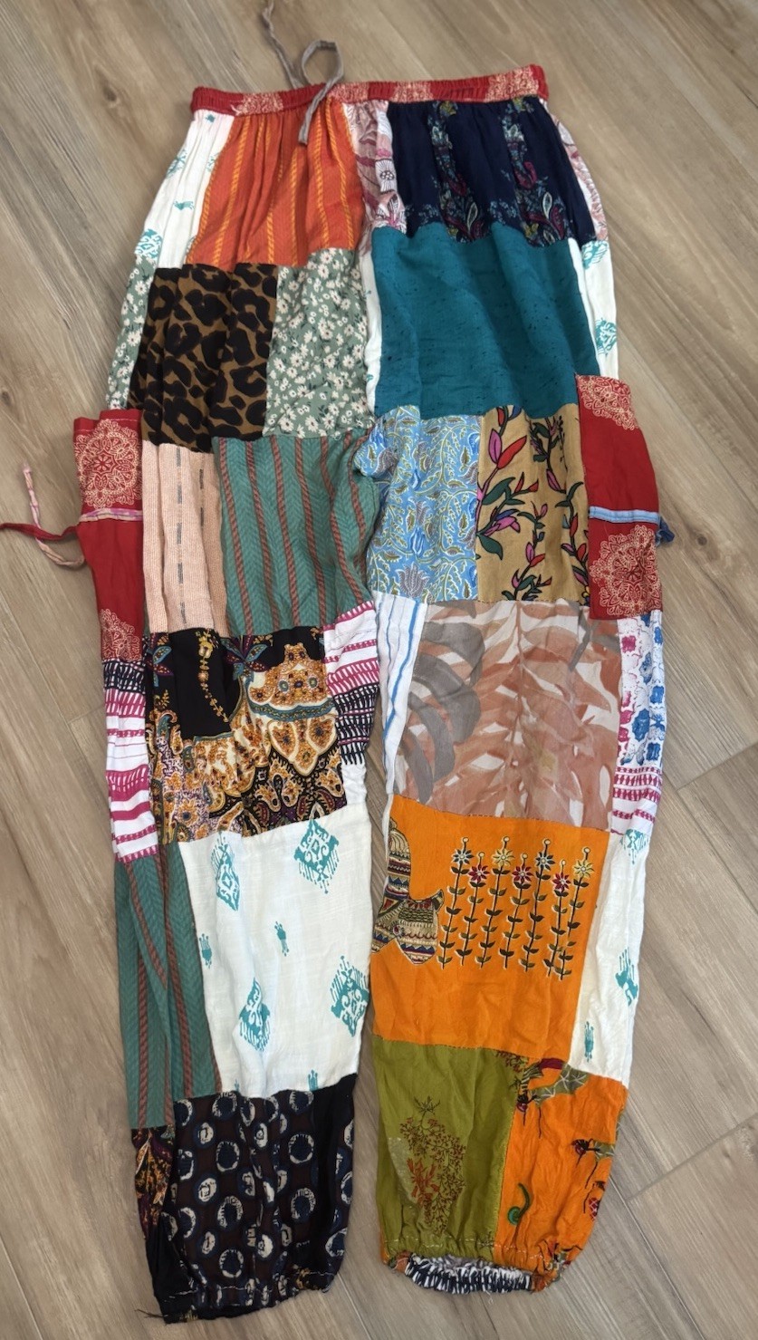 Made in India Rayon Patchwork Multicolor Cargo Jo… - image 13