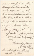 William Howard Taft Important Autograph Letter Signed on Death of Adolphus Busch